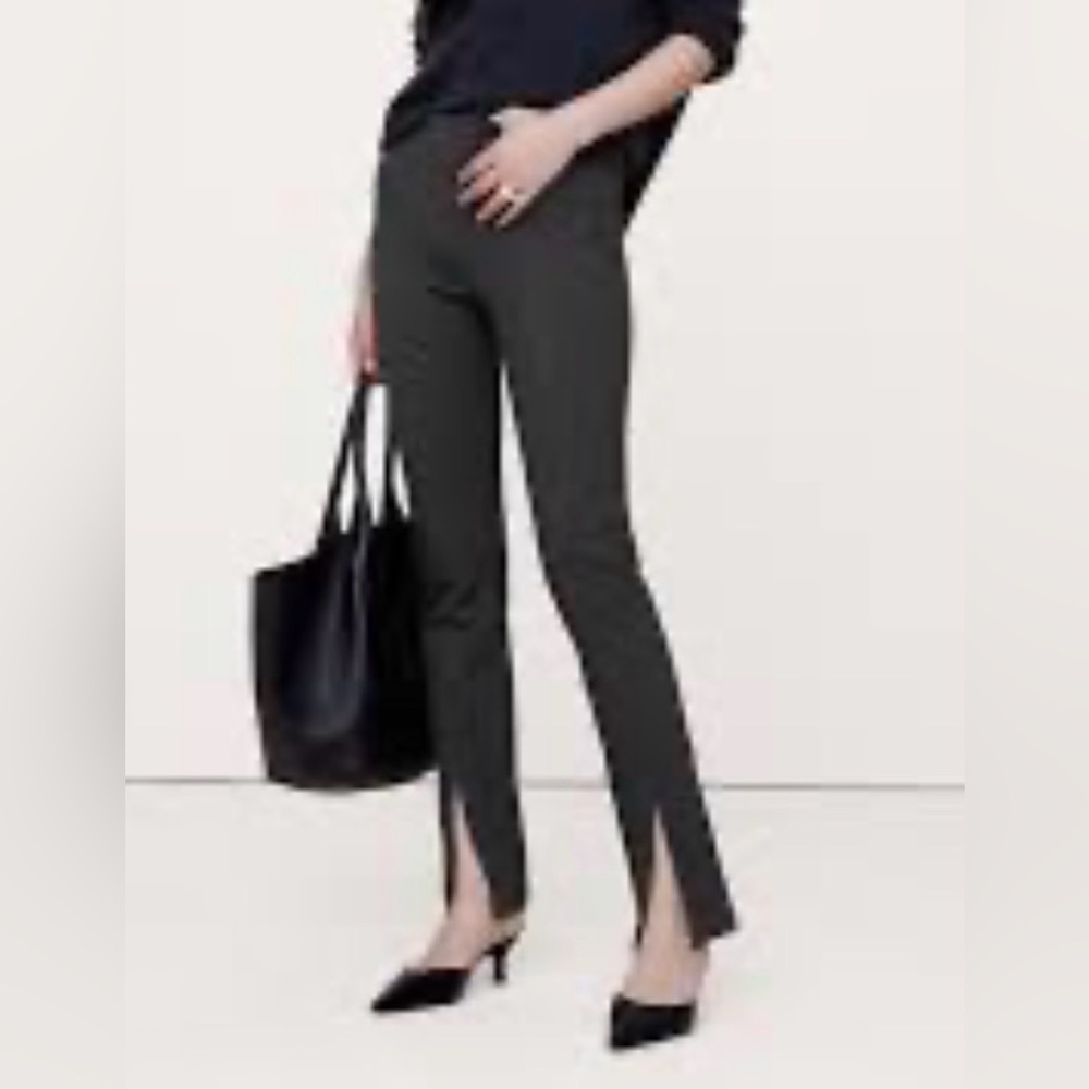 GAP High Rise Slit Front Ponte Pants
